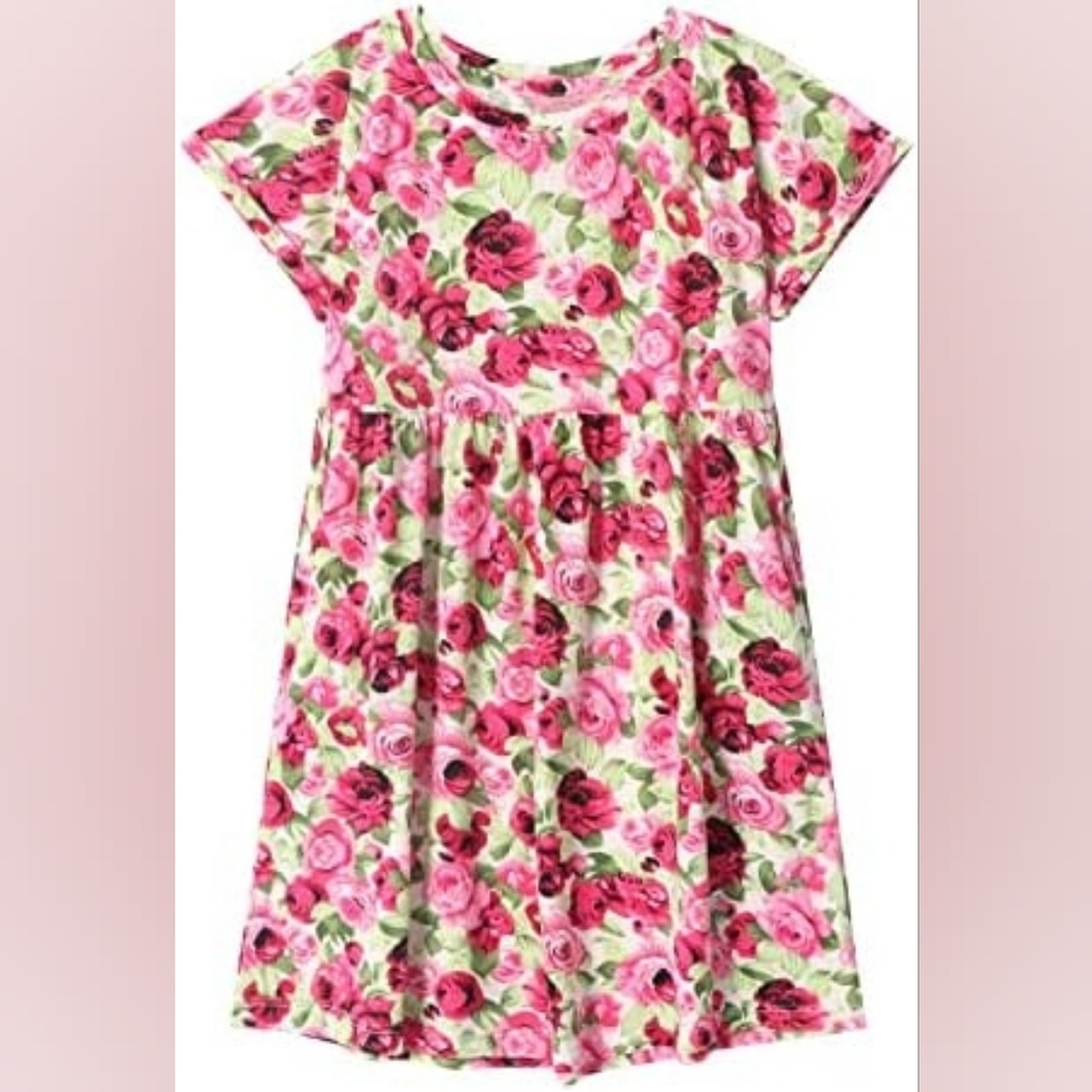 DaniChins Girls Rose Floral Dress